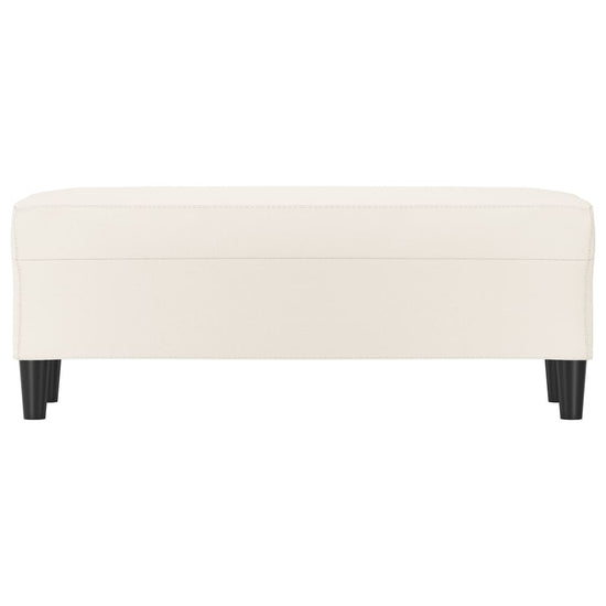 Bankje 100x35x41 cm kunstleer crèmekleurig MeubelReus
