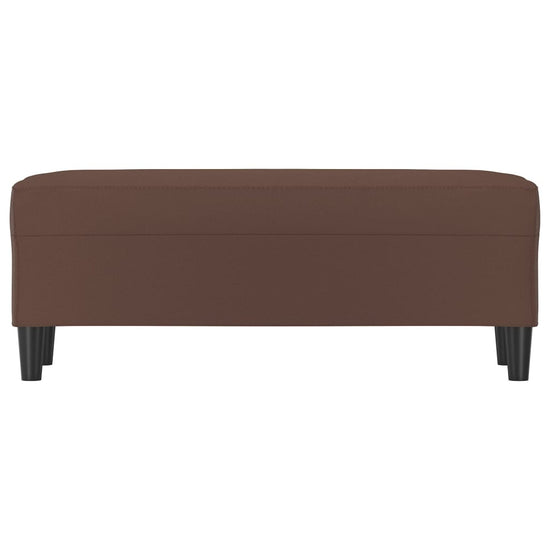 Bankje 100x35x41 cm kunstleer bruin MeubelReus
