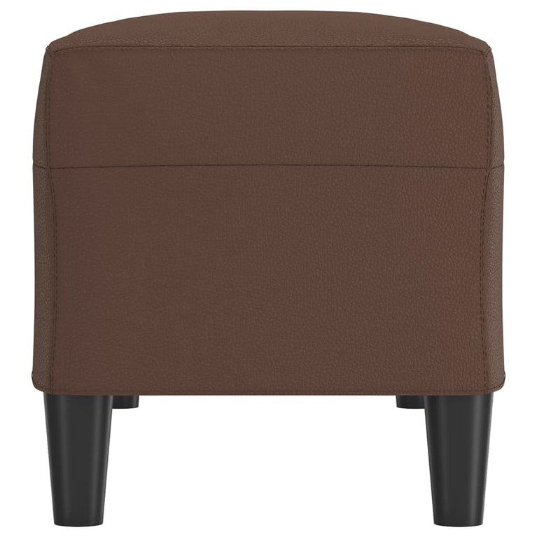 Bankje 100x35x41 cm kunstleer bruin MeubelReus
