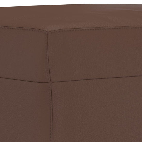 Bankje 100x35x41 cm kunstleer bruin MeubelReus