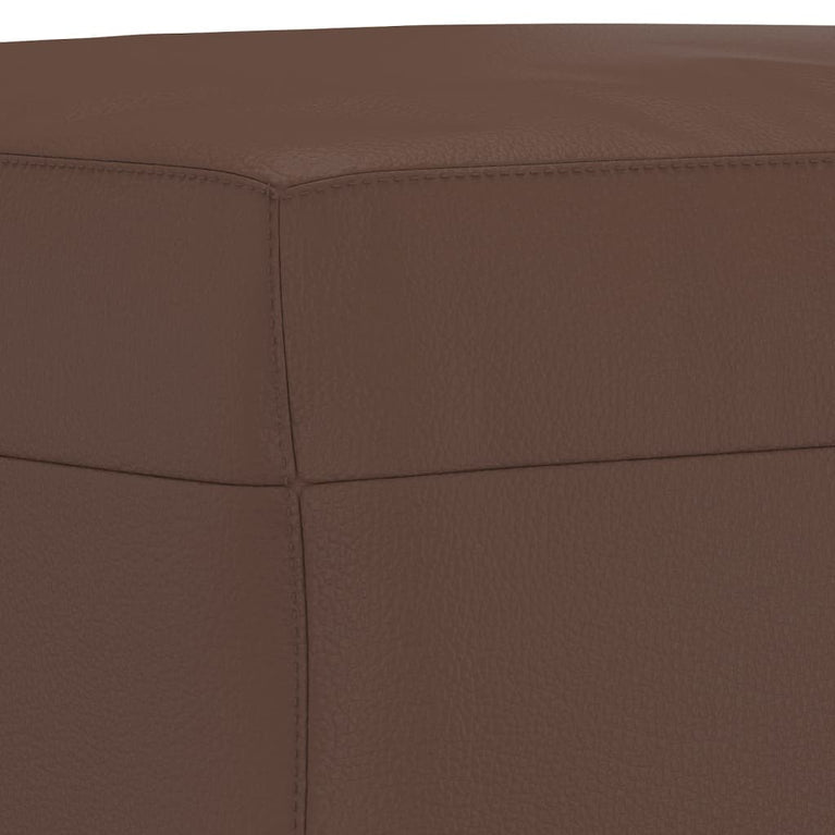 Bankje 100x35x41 cm kunstleer bruin MeubelReus