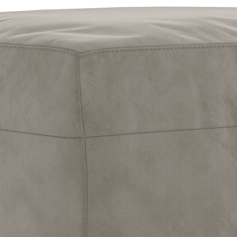 Bankje 100x35x41 cm fluweel lichtgrijs MeubelReus