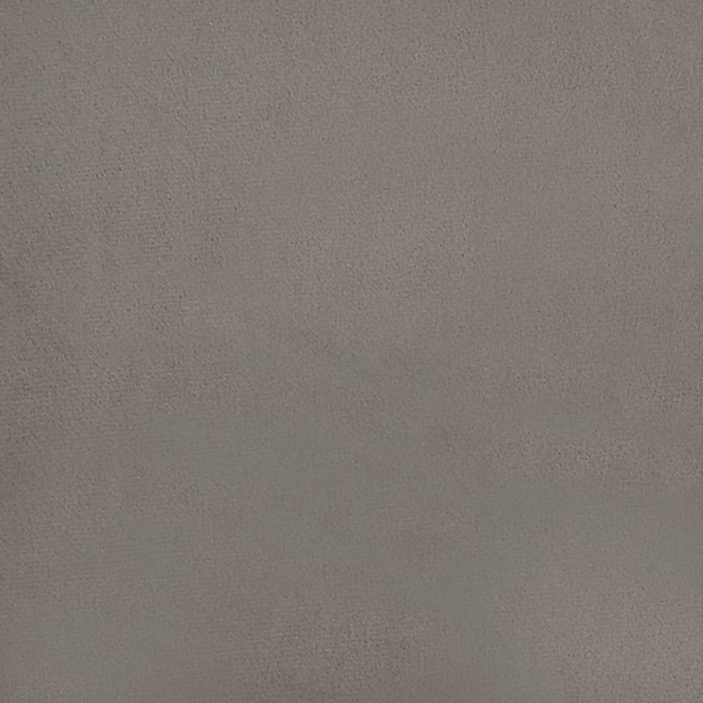 Bankje 100x35x41 cm fluweel lichtgrijs MeubelReus