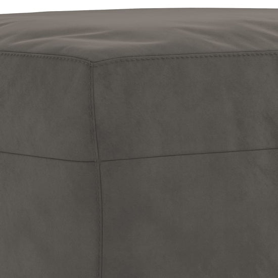 Bankje 100x35x41 cm fluweel donkergrijs MeubelReus