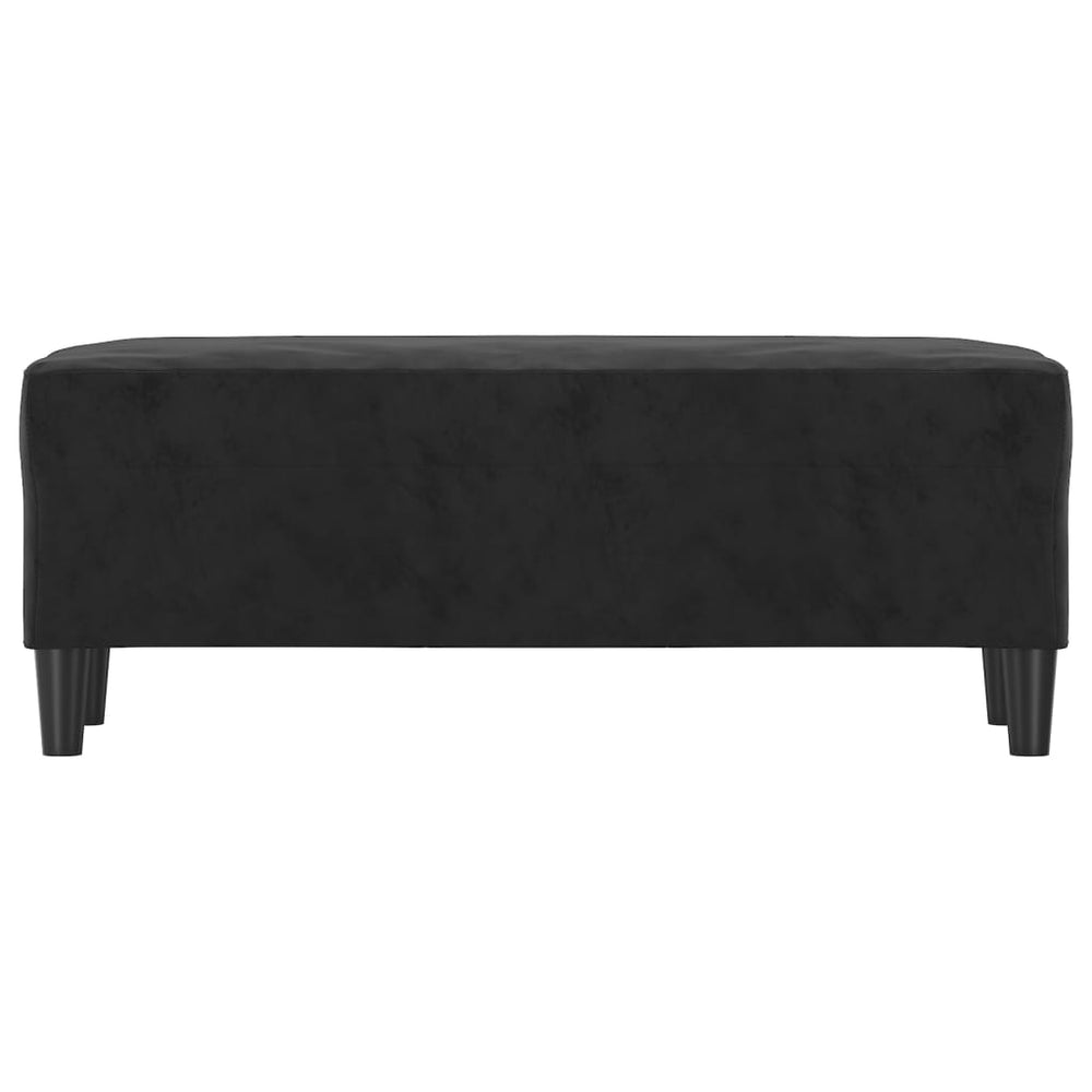 Bankje 100x35x41 cm fluweel zwart MeubelReus
