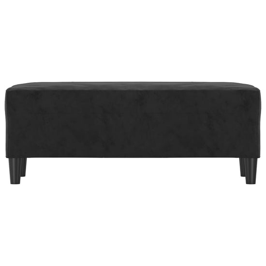 Bankje 100x35x41 cm fluweel zwart MeubelReus
