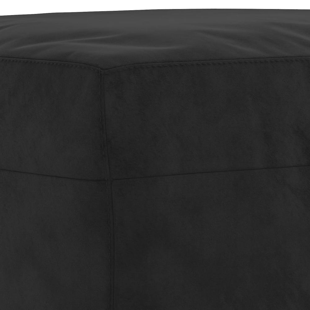 Bankje 100x35x41 cm fluweel zwart MeubelReus