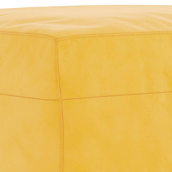 Bankje 100x35x41 cm fluweel geel MeubelReus