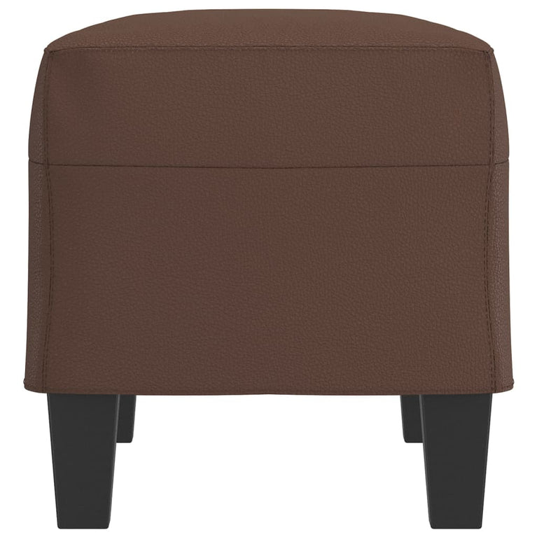 Bankje 70x35x41 cm kunstleer bruin MeubelReus