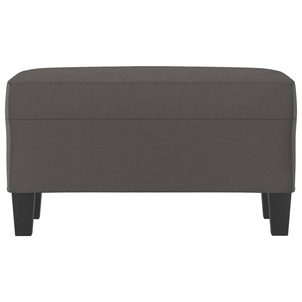 Bankje 70x35x41 cm kunstleer grijs MeubelReus