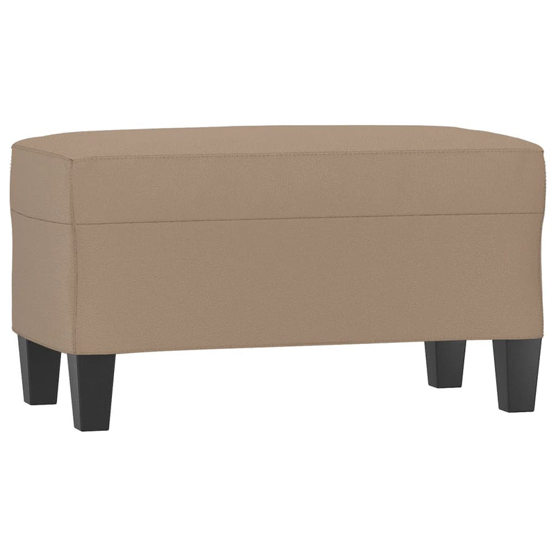 Bankje 70x35x41 cm kunstleer cappuccinokleurig MeubelReus
