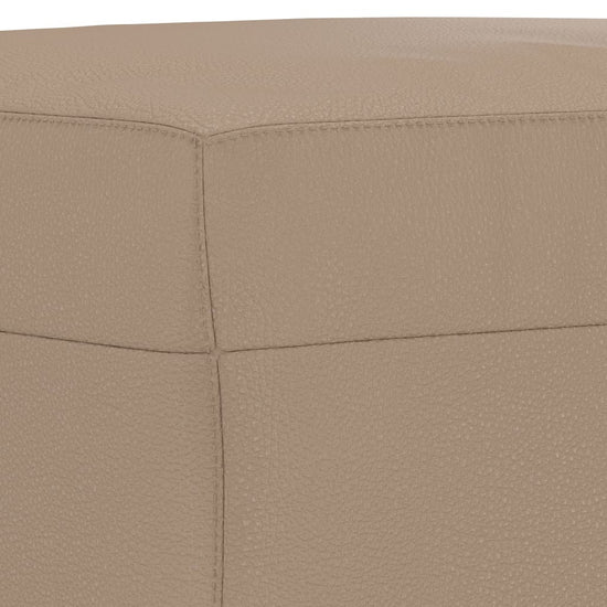 Bankje 70x35x41 cm kunstleer cappuccinokleurig MeubelReus