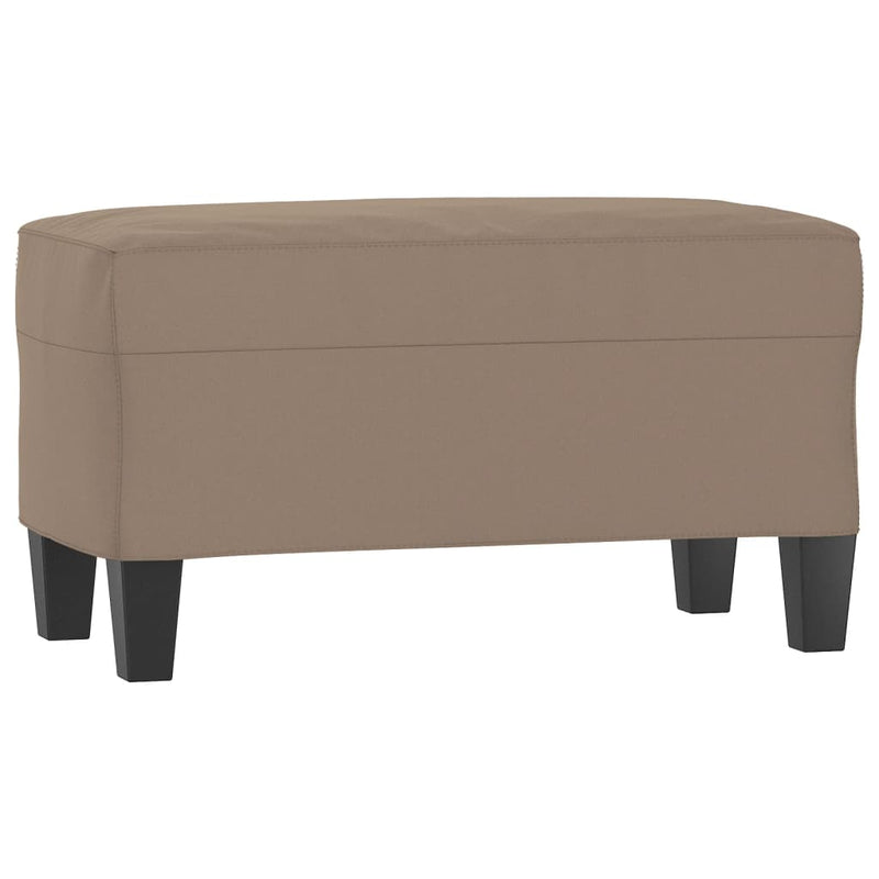 Bankje 70x35x41 cm microvezelstof taupe MeubelReus