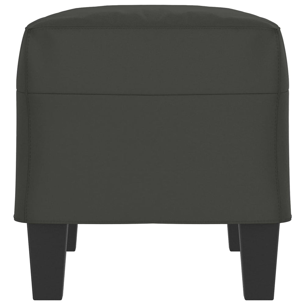 Bankje 70x35x41 cm microvezelstof donkergrijs MeubelReus