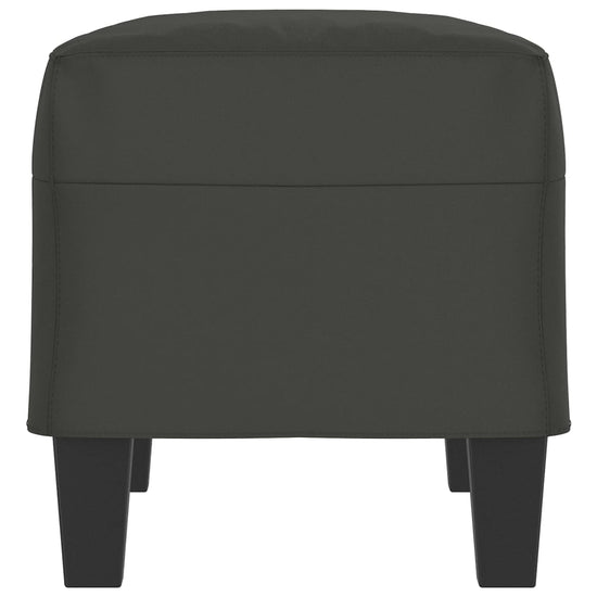 Bankje 70x35x41 cm microvezelstof donkergrijs MeubelReus
