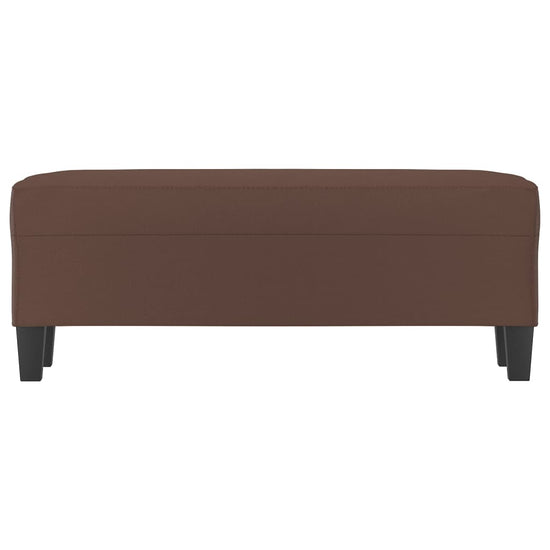 Bankje 100x35x41 cm kunstleer bruin MeubelReus