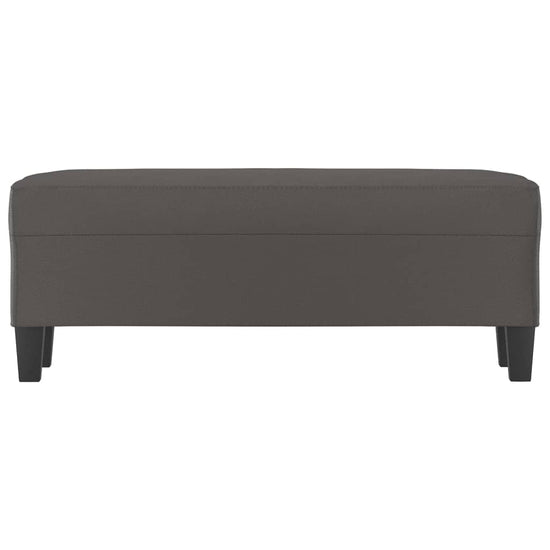 Bankje 100x35x41 cm kunstleer grijs MeubelReus