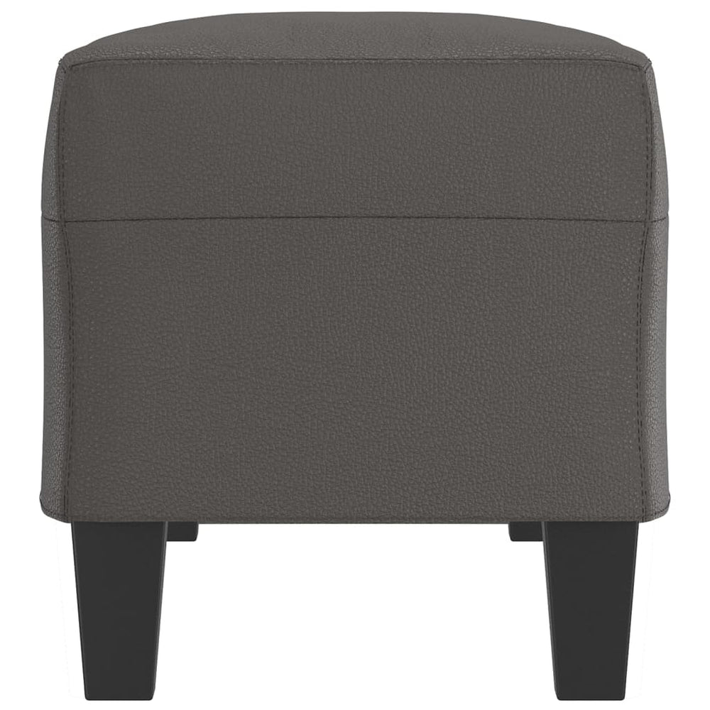 Bankje 100x35x41 cm kunstleer grijs MeubelReus
