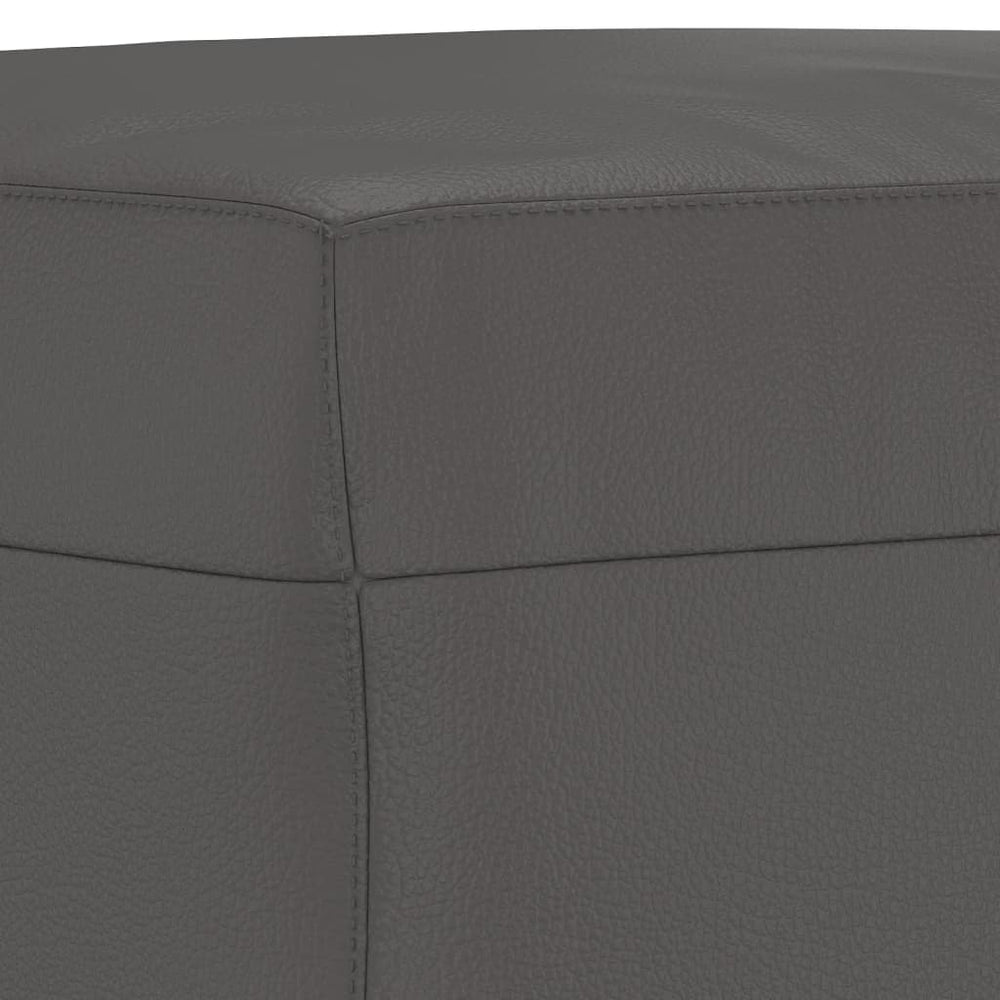 Bankje 100x35x41 cm kunstleer grijs MeubelReus