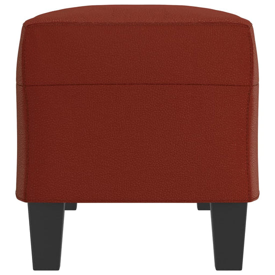 Bankje 100x35x41 cm kunstleer wijnrood MeubelReus