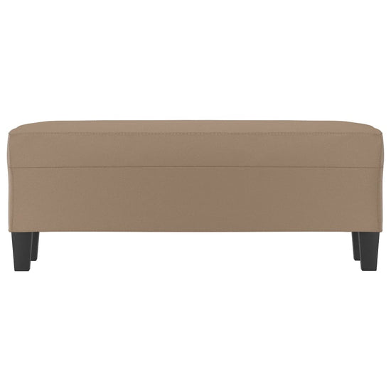Bankje 100x35x41 cm kunstleer cappuccinokleurig MeubelReus