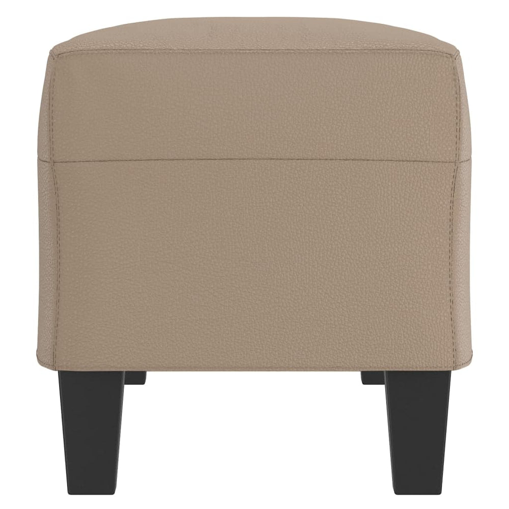 Bankje 100x35x41 cm kunstleer cappuccinokleurig MeubelReus