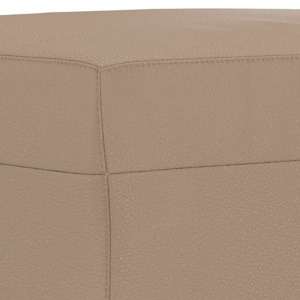 Bankje 100x35x41 cm kunstleer cappuccinokleurig MeubelReus