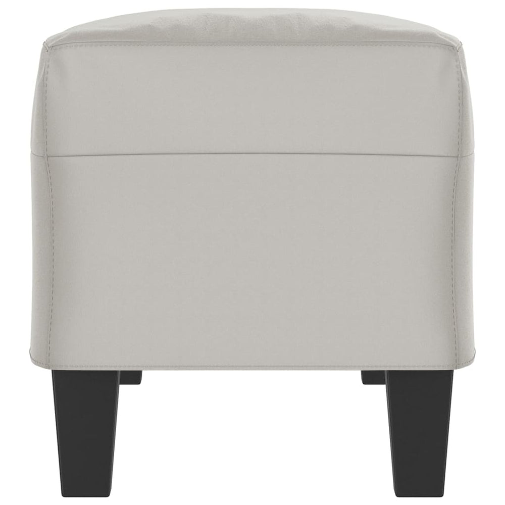 Bankje 100x35x41 cm microvezelstof stof lichtgrijs MeubelReus