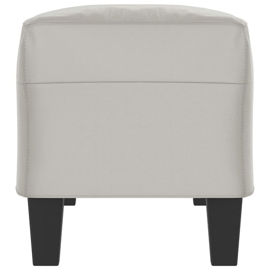 Bankje 100x35x41 cm microvezelstof stof lichtgrijs MeubelReus