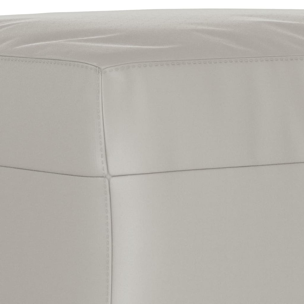 Bankje 100x35x41 cm microvezelstof stof lichtgrijs MeubelReus