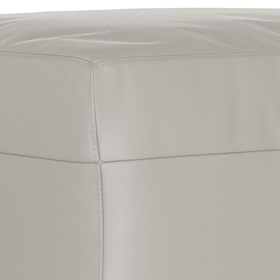 Bankje 100x35x41 cm microvezelstof stof lichtgrijs MeubelReus