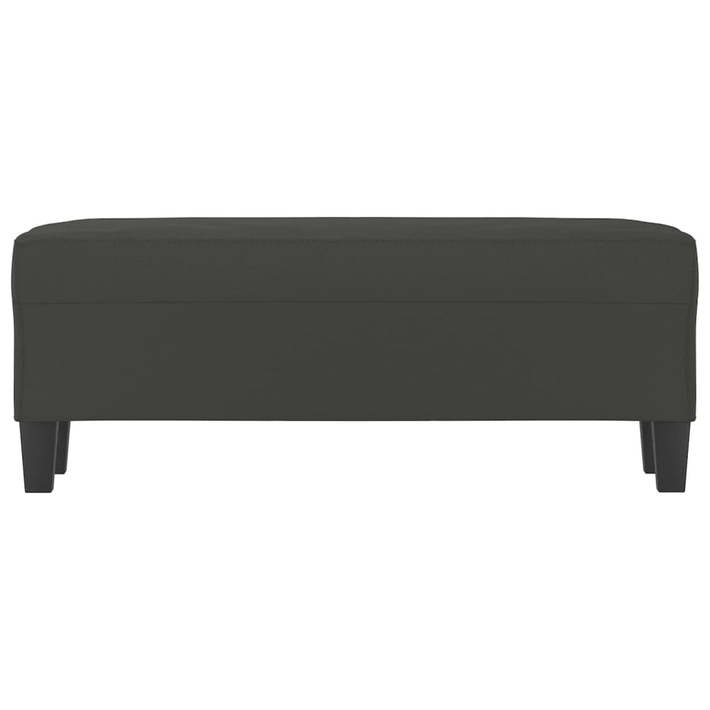 Bankje 100x35x41 cm microvezelstof donkergrijs MeubelReus