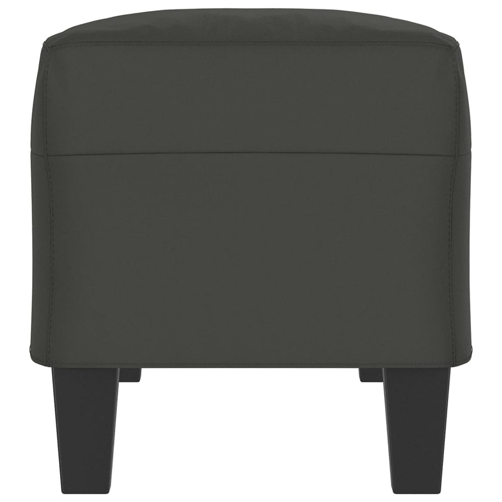Bankje 100x35x41 cm microvezelstof donkergrijs MeubelReus