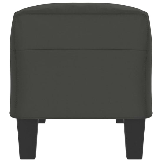 Bankje 100x35x41 cm microvezelstof donkergrijs MeubelReus