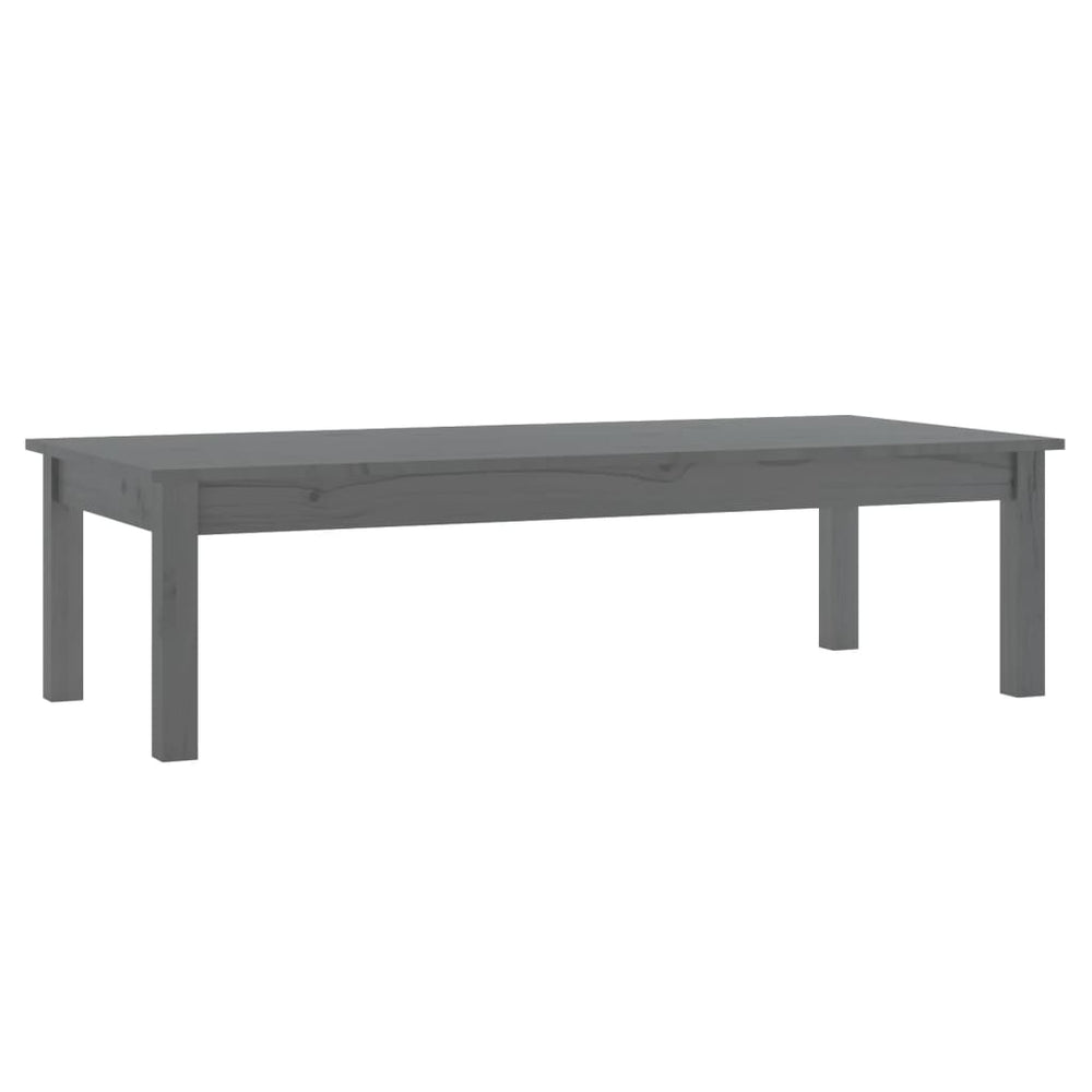 Salontafel 110x50x30 cm massief grenenhout grijs MeubelReus