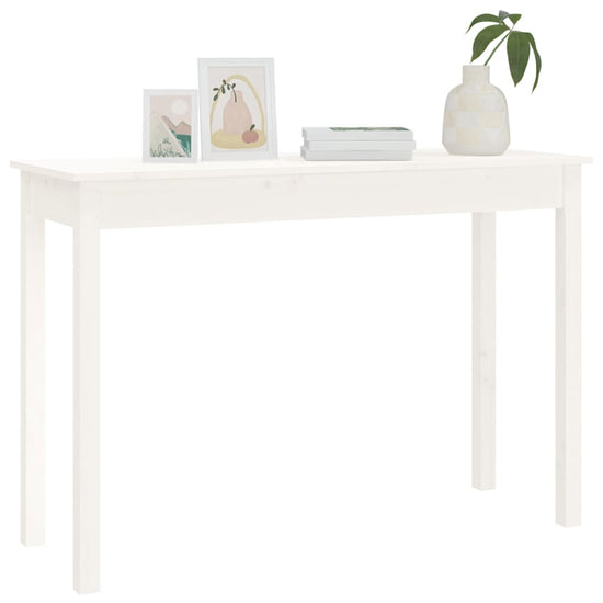 Wandtafel 110x40x75 cm massief grenenhout wit MeubelReus