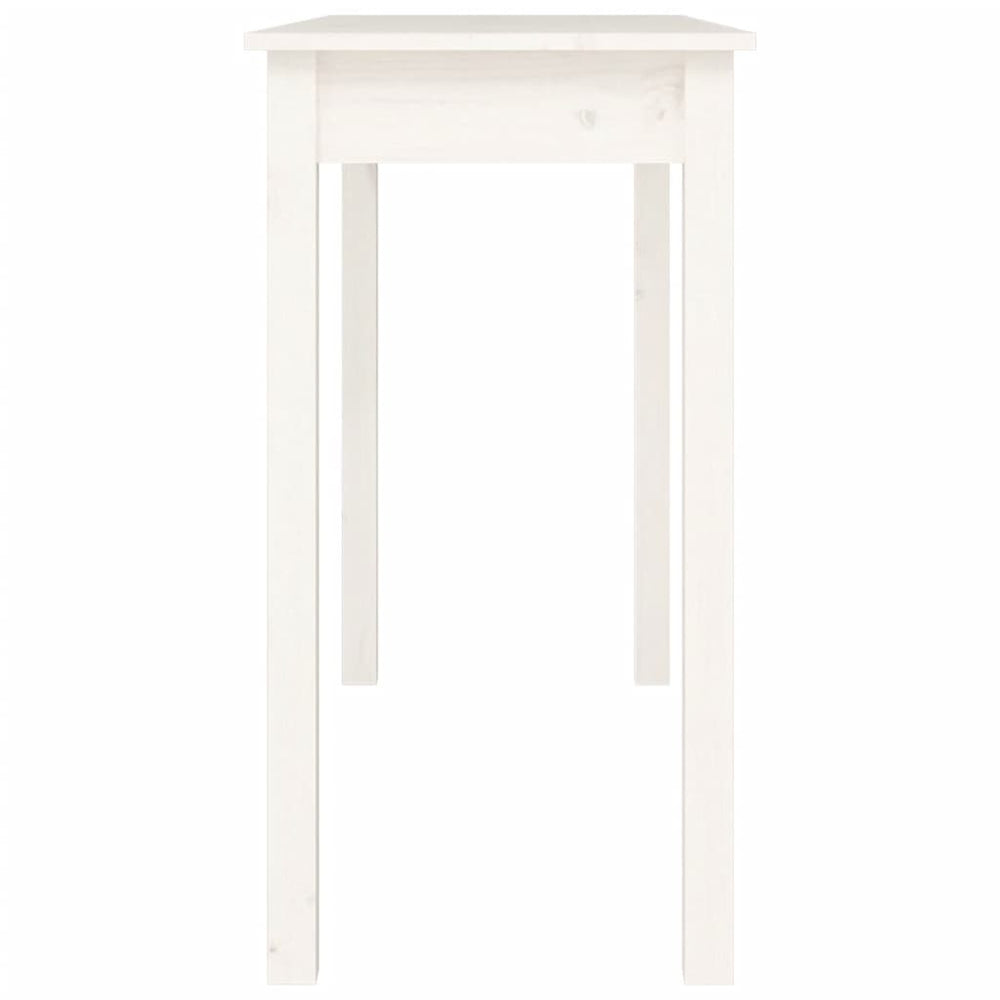 Wandtafel 110x40x75 cm massief grenenhout wit MeubelReus