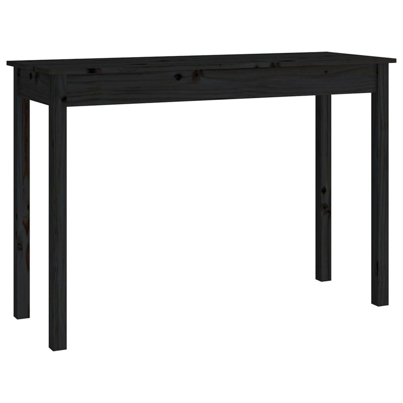 Wandtafel 110x40x75 cm massief grenenhout zwart MeubelReus
