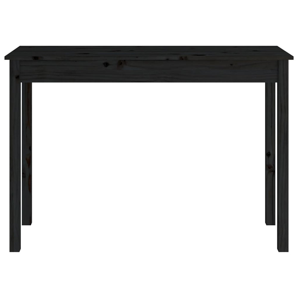 Wandtafel 110x40x75 cm massief grenenhout zwart MeubelReus