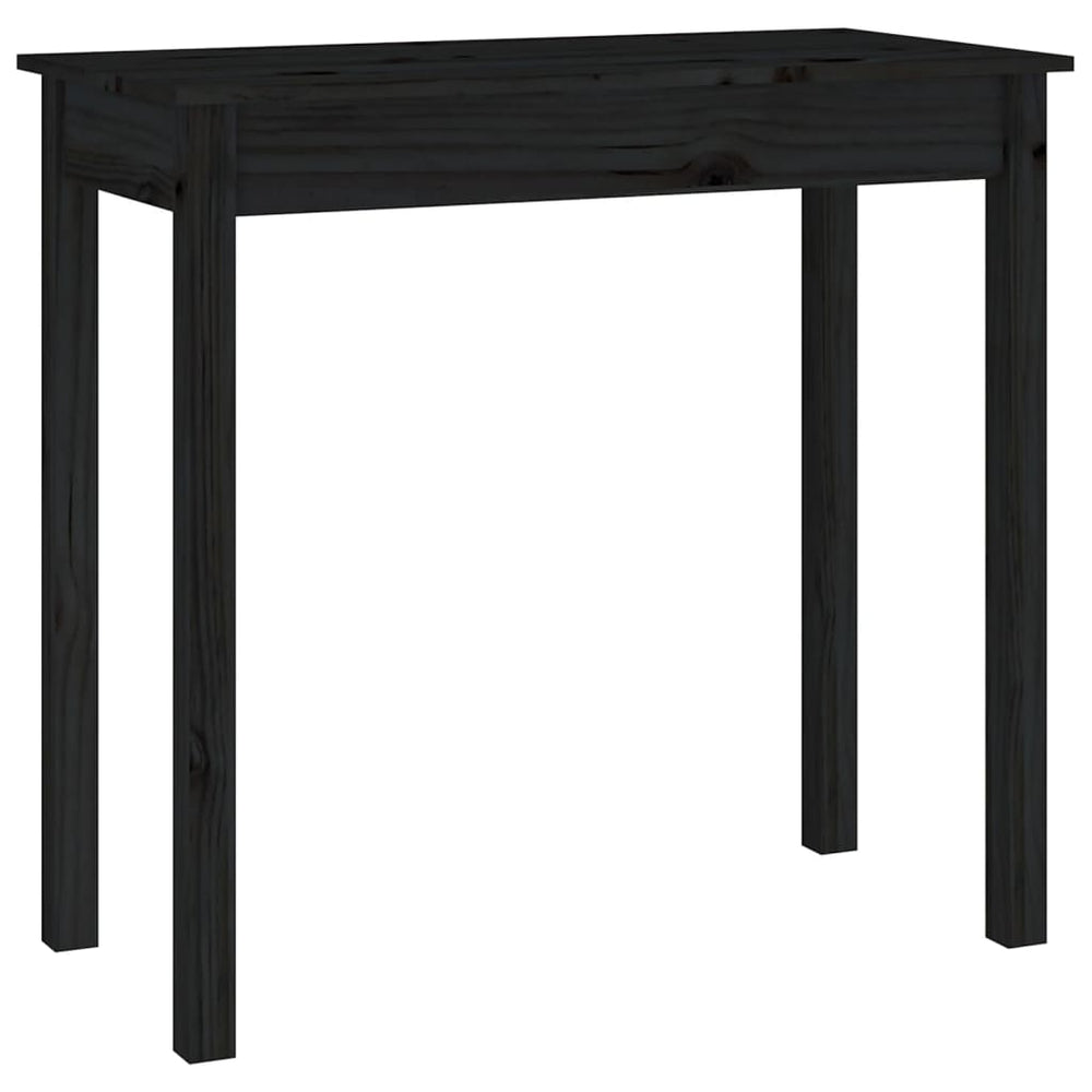 Wandtafel 80x40x75 cm massief grenenhout zwart MeubelReus