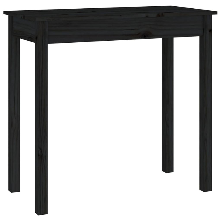 Wandtafel 80x40x75 cm massief grenenhout zwart MeubelReus