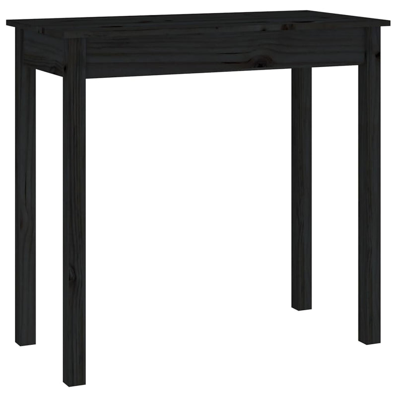 Wandtafel 80x40x75 cm massief grenenhout zwart MeubelReus