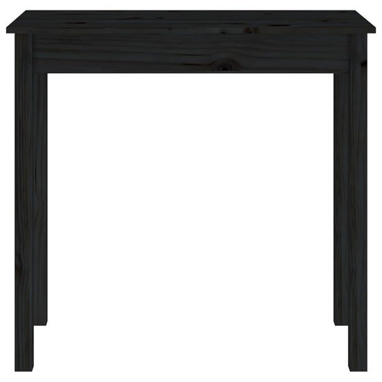 Wandtafel 80x40x75 cm massief grenenhout zwart MeubelReus