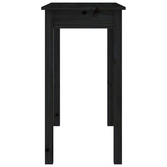 Wandtafel 80x40x75 cm massief grenenhout zwart MeubelReus