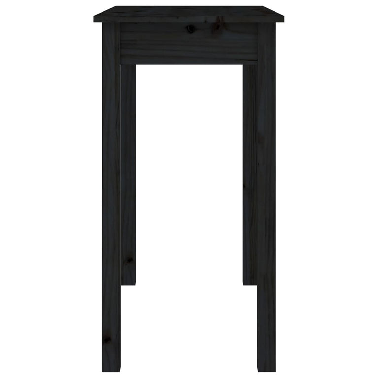 Wandtafel 80x40x75 cm massief grenenhout zwart MeubelReus