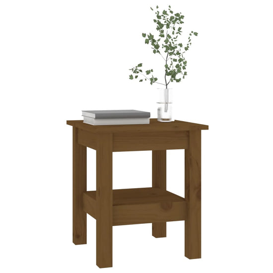 Salontafel 35x35x40 cm massief grenenhout honingbruin MeubelReus