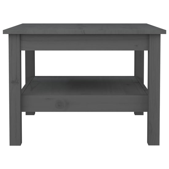 Salontafel 55x55x40 cm massief grenenhout grijs MeubelReus
