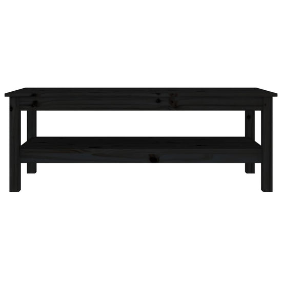 Salontafel 110x50x40 cm massief grenenhout zwart MeubelReus