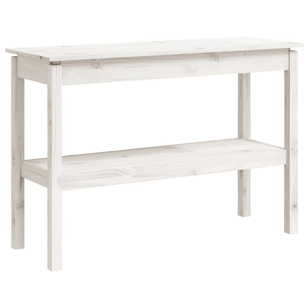 Wandtafel 110x40x75 cm massief grenenhout wit MeubelReus