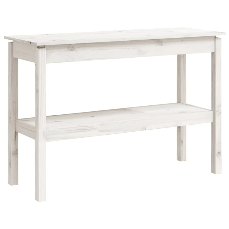 Wandtafel 110x40x75 cm massief grenenhout wit MeubelReus